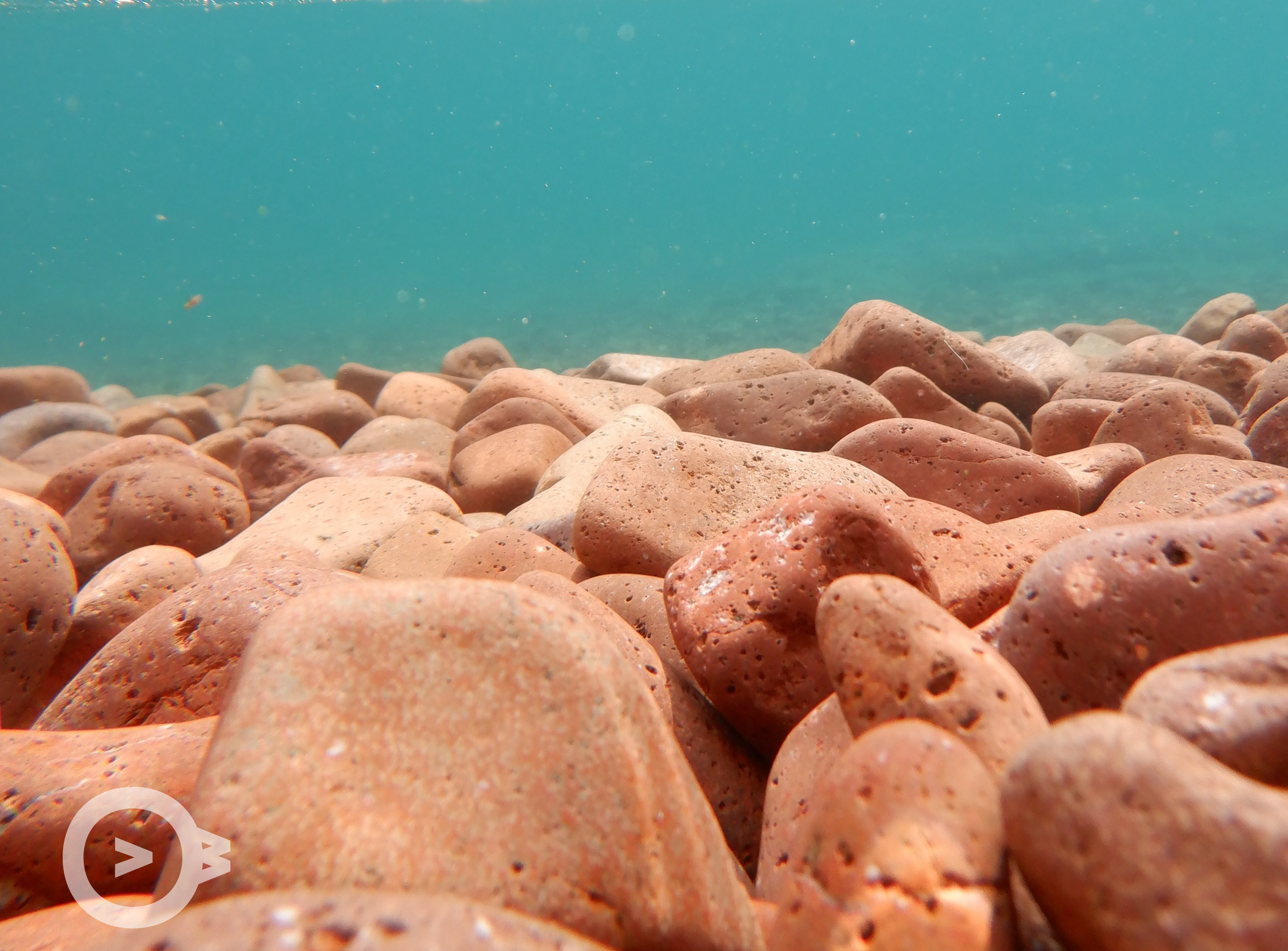 Underwater rocks